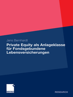 cover image of Private Equity als Anlageklasse für Fondsgebundene Lebensversicherungen